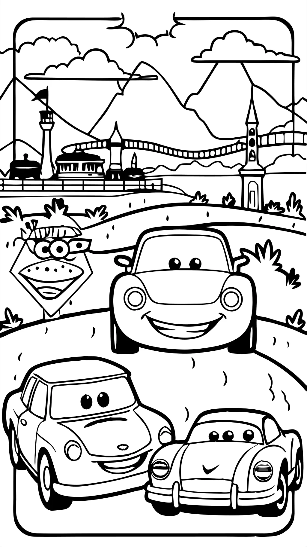 disney pixar cars coloring pages